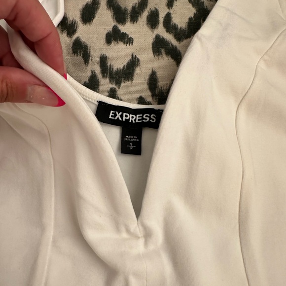 Express V-Wire Skort Fit & Flare White Dress Size S - Picture 5 of 5